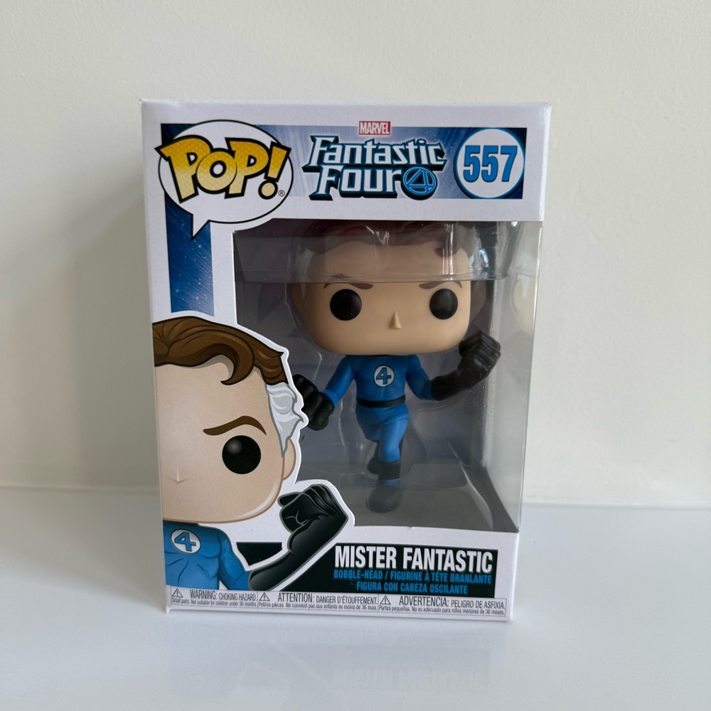 Pop! Marvel: Fantastic Four - Mister Fantastic Bobble-Head Vinyl Figure, #557
